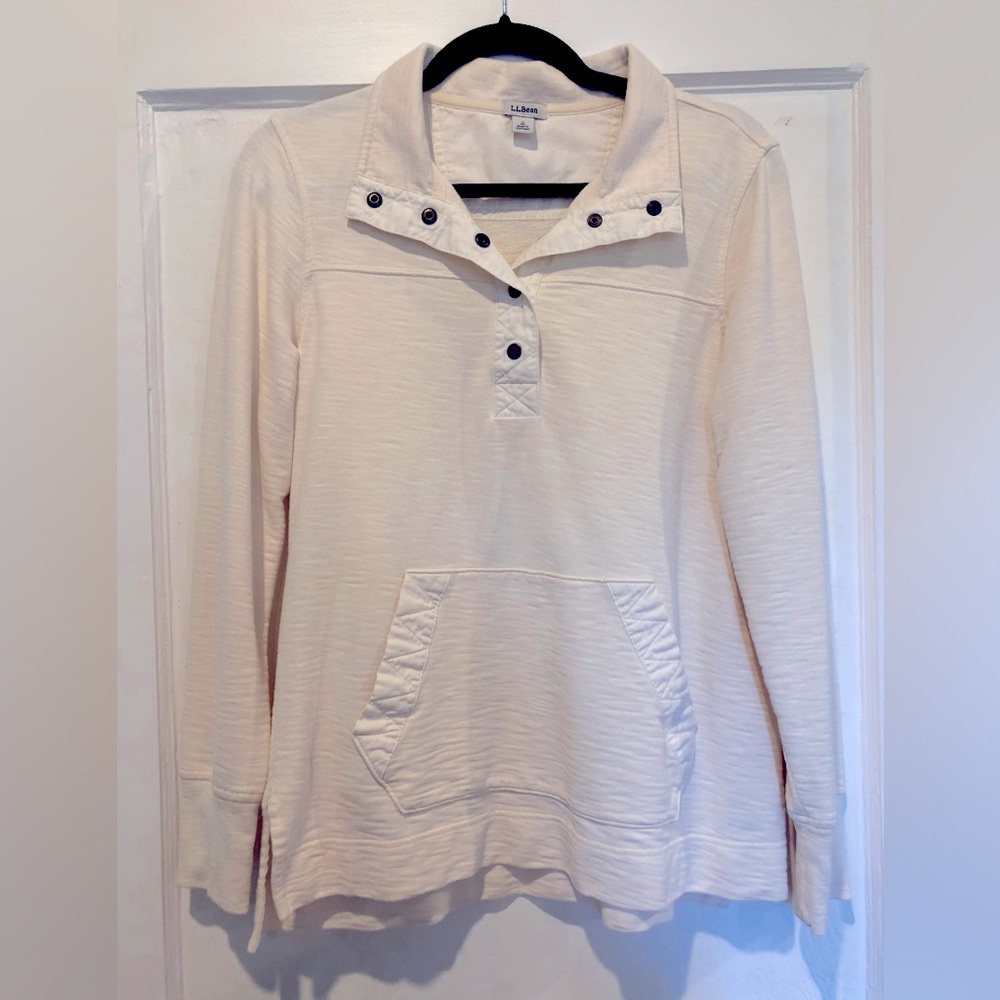 L.L. Bean Cream Tunic Top